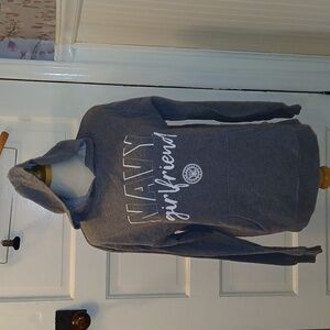 Soffe Gray 'Navy Girlfriend' Hoodie